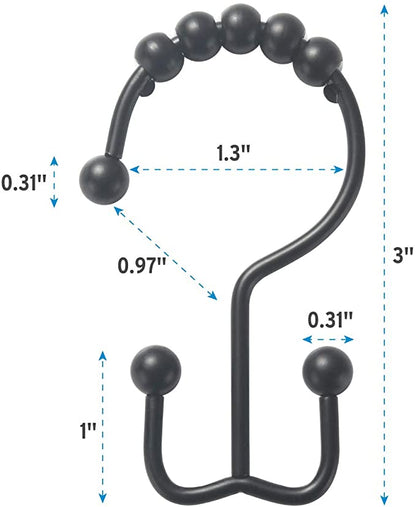 Hooks for Bathroom Shower Rods Curtains