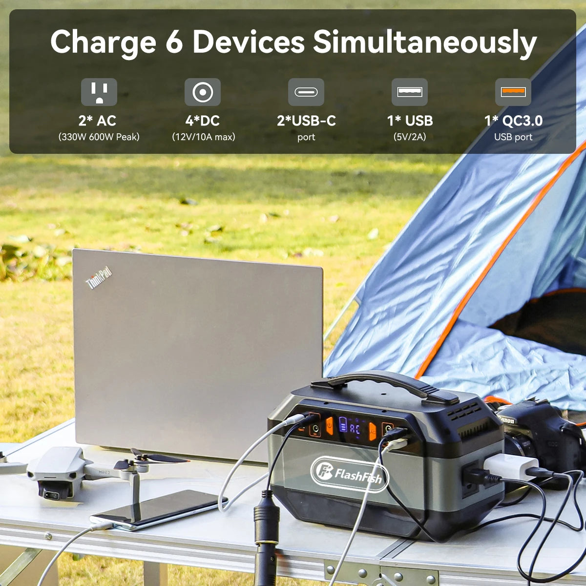 300W Recharging Portable Solar Generator for Devices