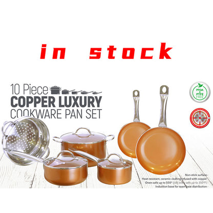 10pcs Aluminum Alloy Pots Cookware Sets