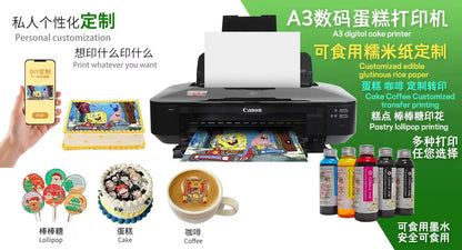 Edible Ink WIFI Inkjet Printer Cake Printer