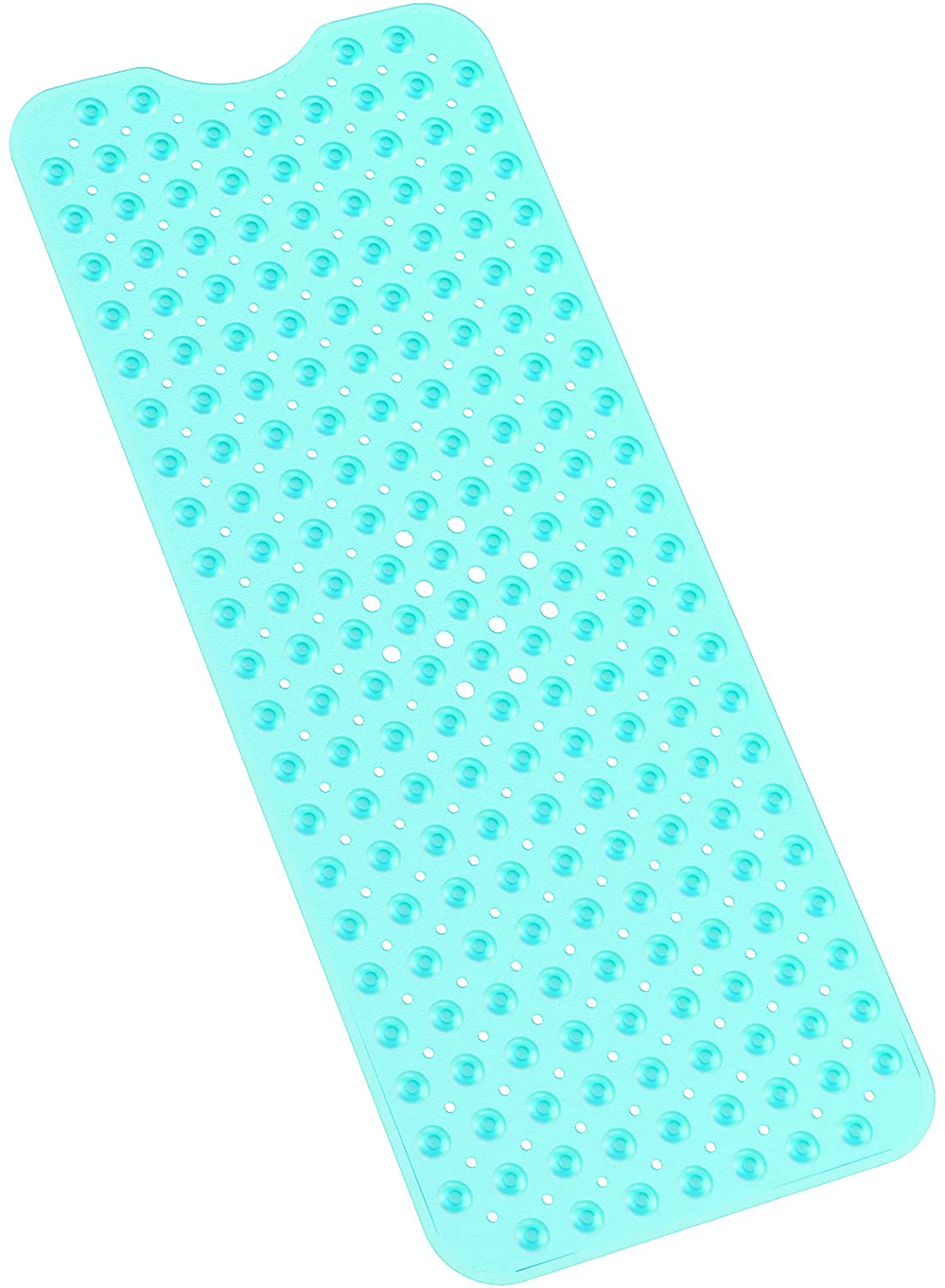 Blue Bathroom Non-Slip Bath Tub Mat With Suction Cup