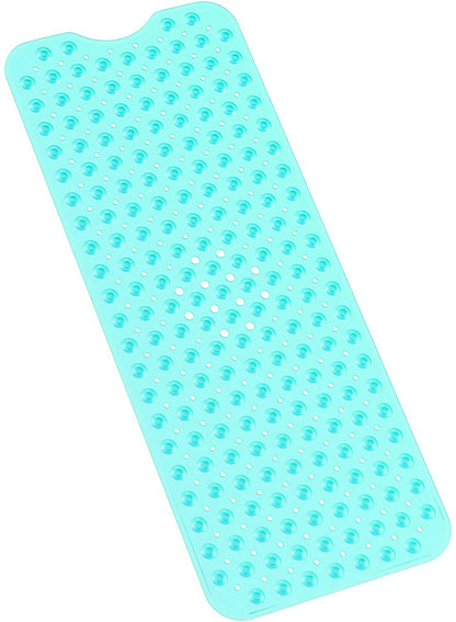 Blue Bathroom Non-Slip Bath Tub Mat With Suction Cup