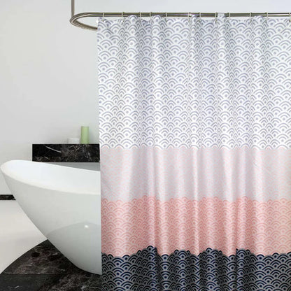 Shower Curtain Geometric Color Nordic