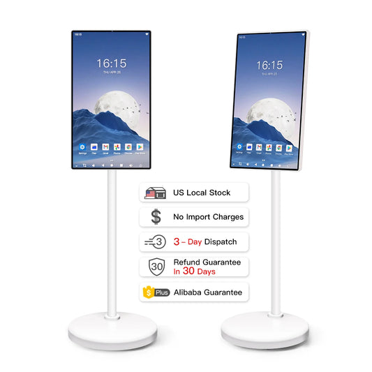 24 Inch Rolling Tablet TV Remote Control Android Portable Smart TV