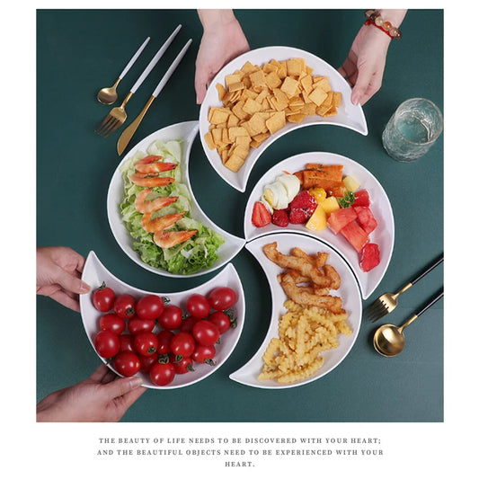 5 Pcs Kitchen Dinner Plates