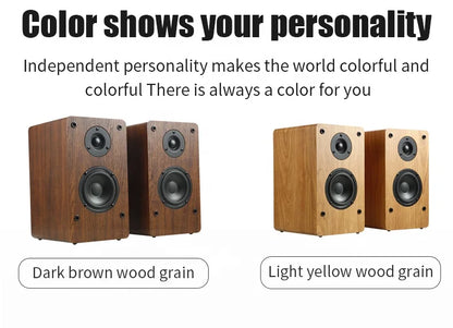 Wooden 200W 6.5 Inch Two-Way Bluetooth High Power Surround  Sound