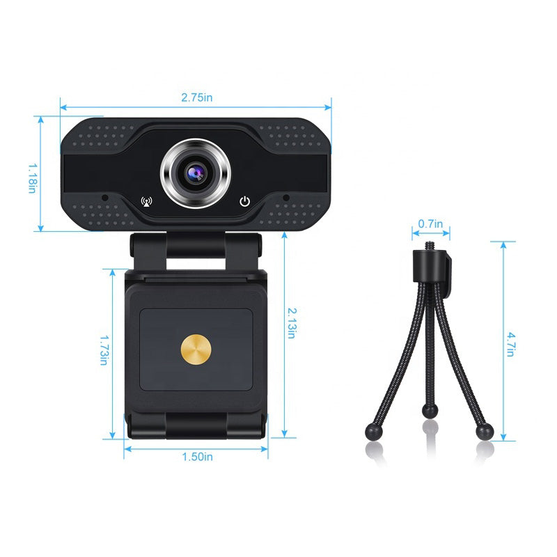 HD Webcams Computer 1080P Webcam With  Privacy Cover for PC Laptop