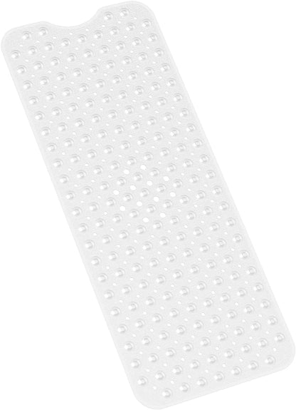 Blue Bathroom Non-Slip Bath Tub Mat With Suction Cup