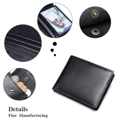 Men Bifold Wallet Credit Card Holder With Money Clip Slim Rfid Blocking