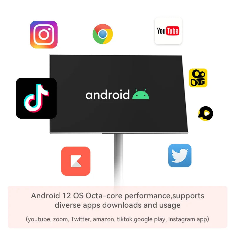 21.5 Inch Smart Android TV Portable Touch Screen LCD Monitors