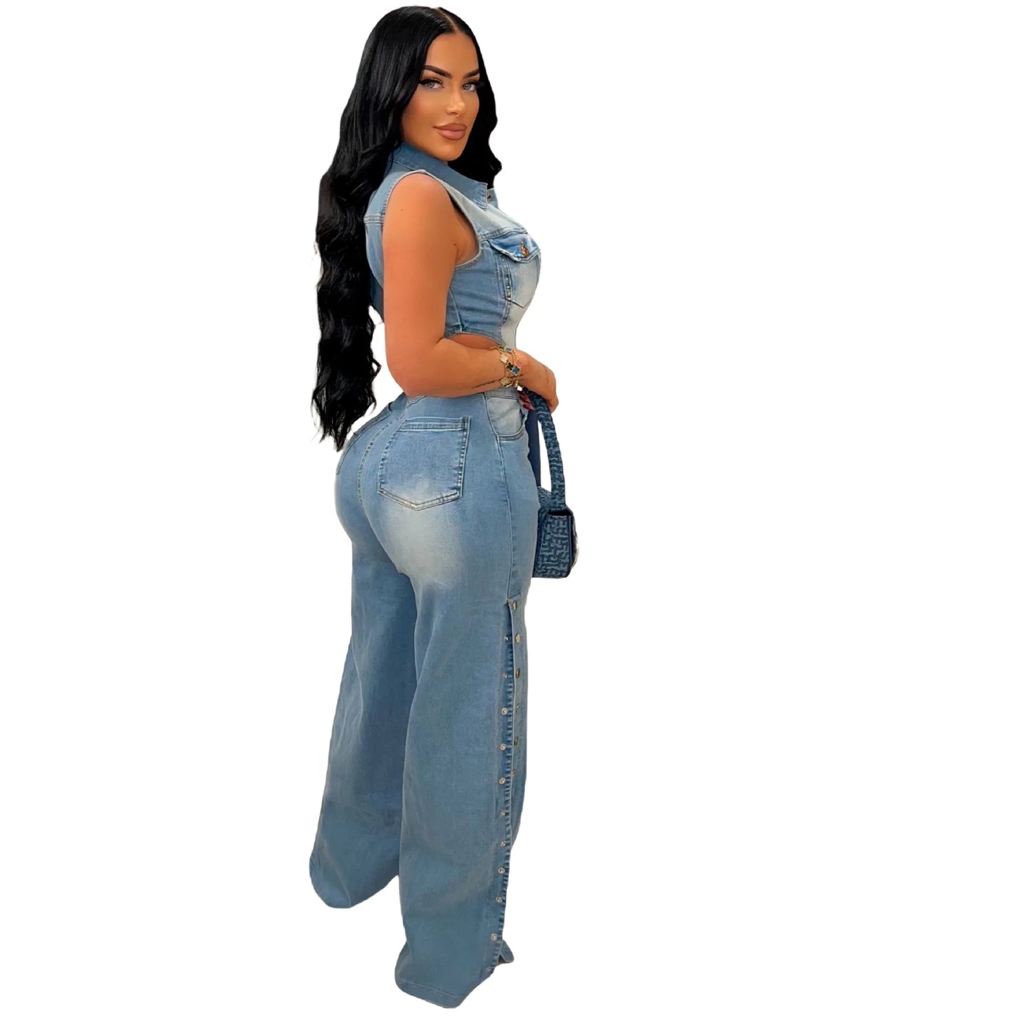 Women's Casual Straight-Leg Jumpsuits