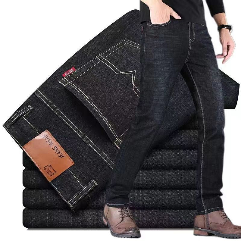 Explosive Men's Jeans Summer Jeans Men's Straight Leg Pants Large Size New Trendy Handsome Casual Pants Men's Wear