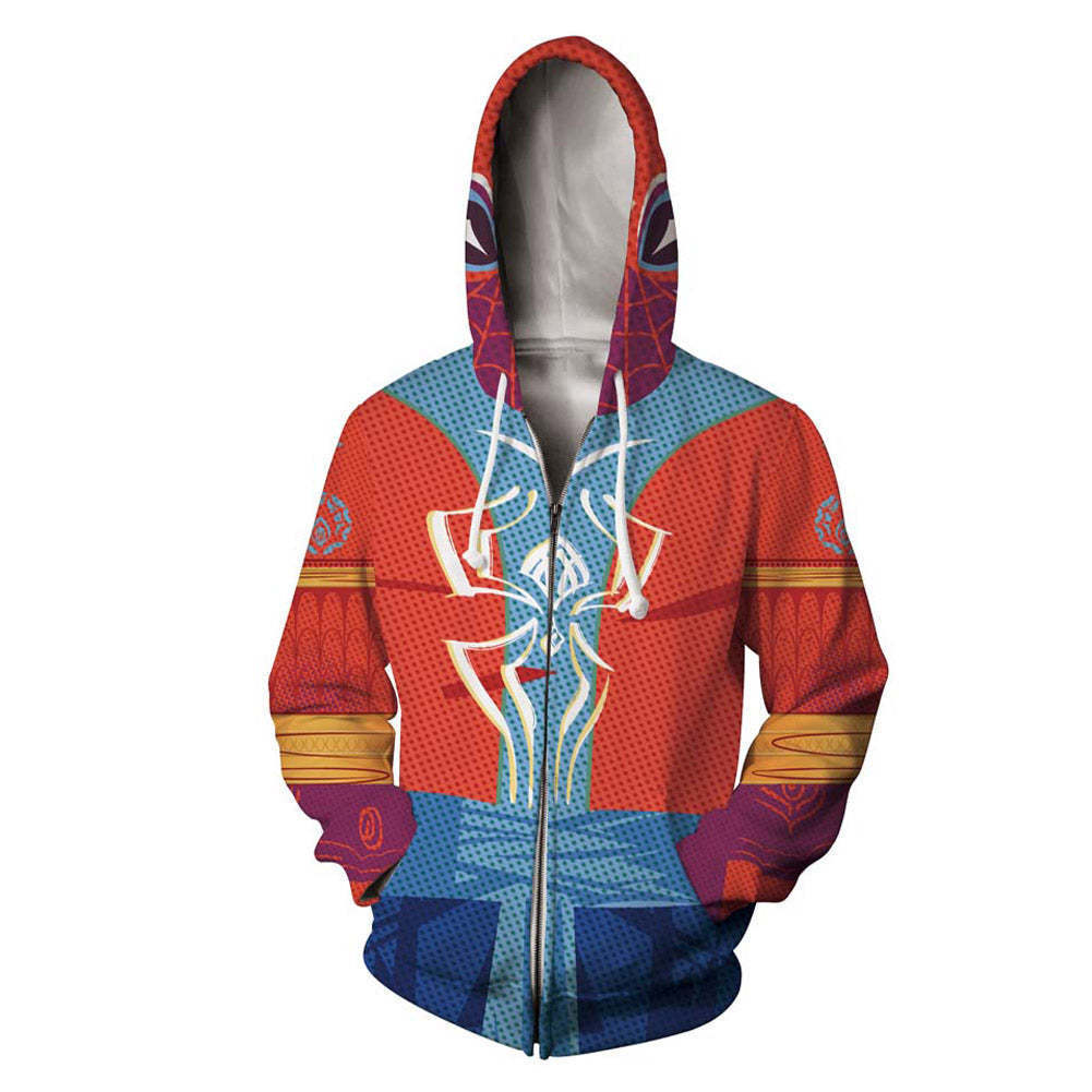 3D digital printing Spider-Man New Era Little Black Spider cosplay anime zipper cardigan hooded sweatshirt