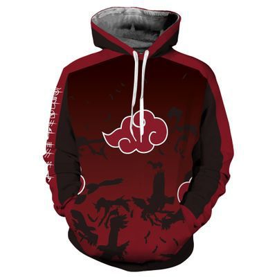 Naruto Akatsuki 3D printed- hoodie