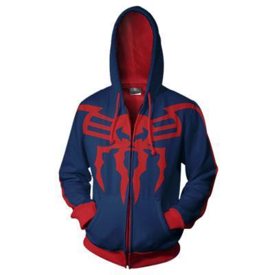 3D digital printing Spider-Man New Era Little Black Spider cosplay anime zipper cardigan hooded sweatshirt
