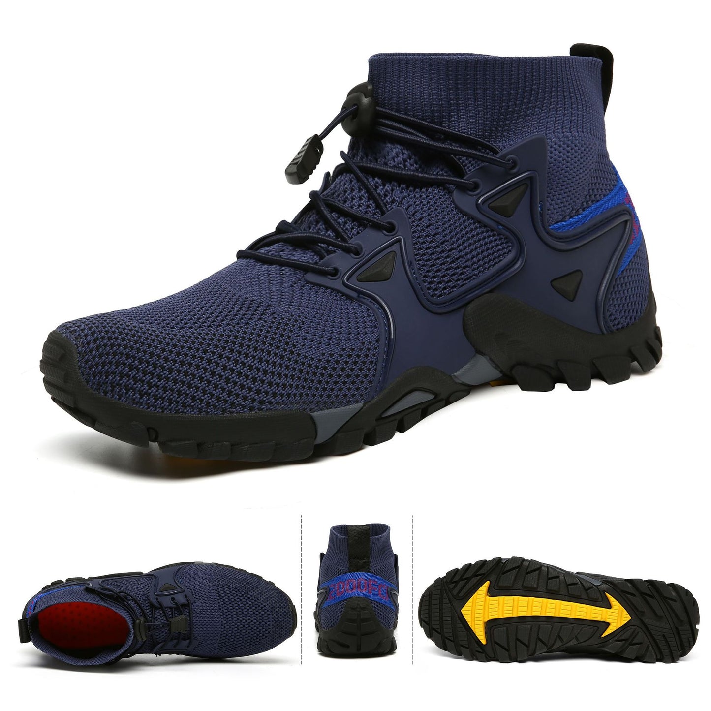 Outdoor hiking shoes, non-slip, breathable and wear-resistant, men's and women's cycling shoes, running shoes, outdoor fishing, camping, hiking and rock climbing shoes.