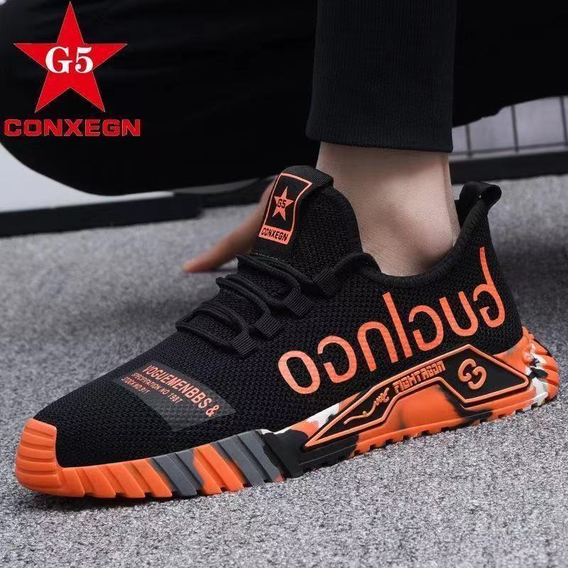 Men's Shoes Spring 2022 New Sports Shoes Men's Trend Casual All-match Breathable Junior High School Students Running Men's Shoes