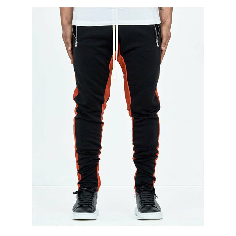 European and American high street new product trouser foot mouth zipper summer trousers casual sports pants running pants factory direct sales