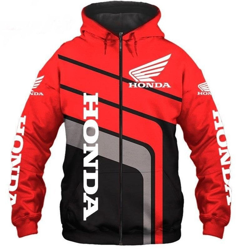 2023 New 3D Printed Sweater Amazon AliExpress Various Car Logo Sports Zipper Hooded Sweater Men