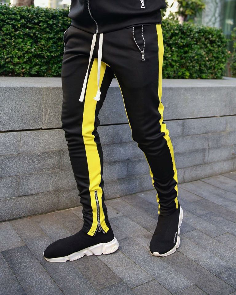 European and American high street new product trouser foot mouth zipper summer trousers casual sports pants running pants factory direct sales
