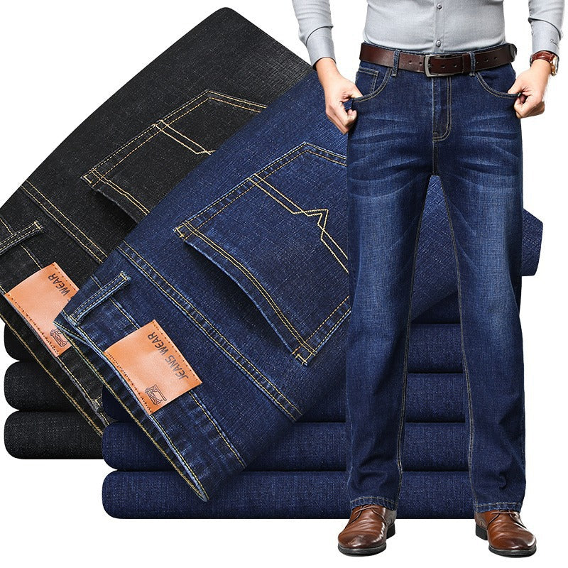 Explosive Men's Jeans Summer Jeans Men's Straight Leg Pants Large Size New Trendy Handsome Casual Pants Men's Wear