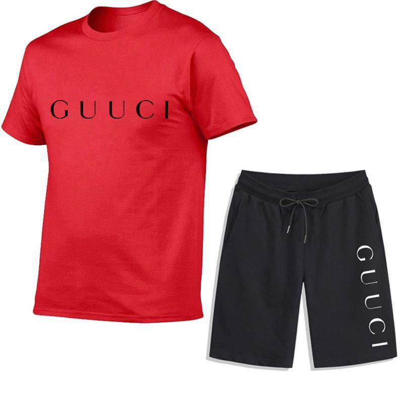 2023 foreign trade new hot-selling summer men's trousers casual fashion shorts nine-point sports casual T-shirt suit