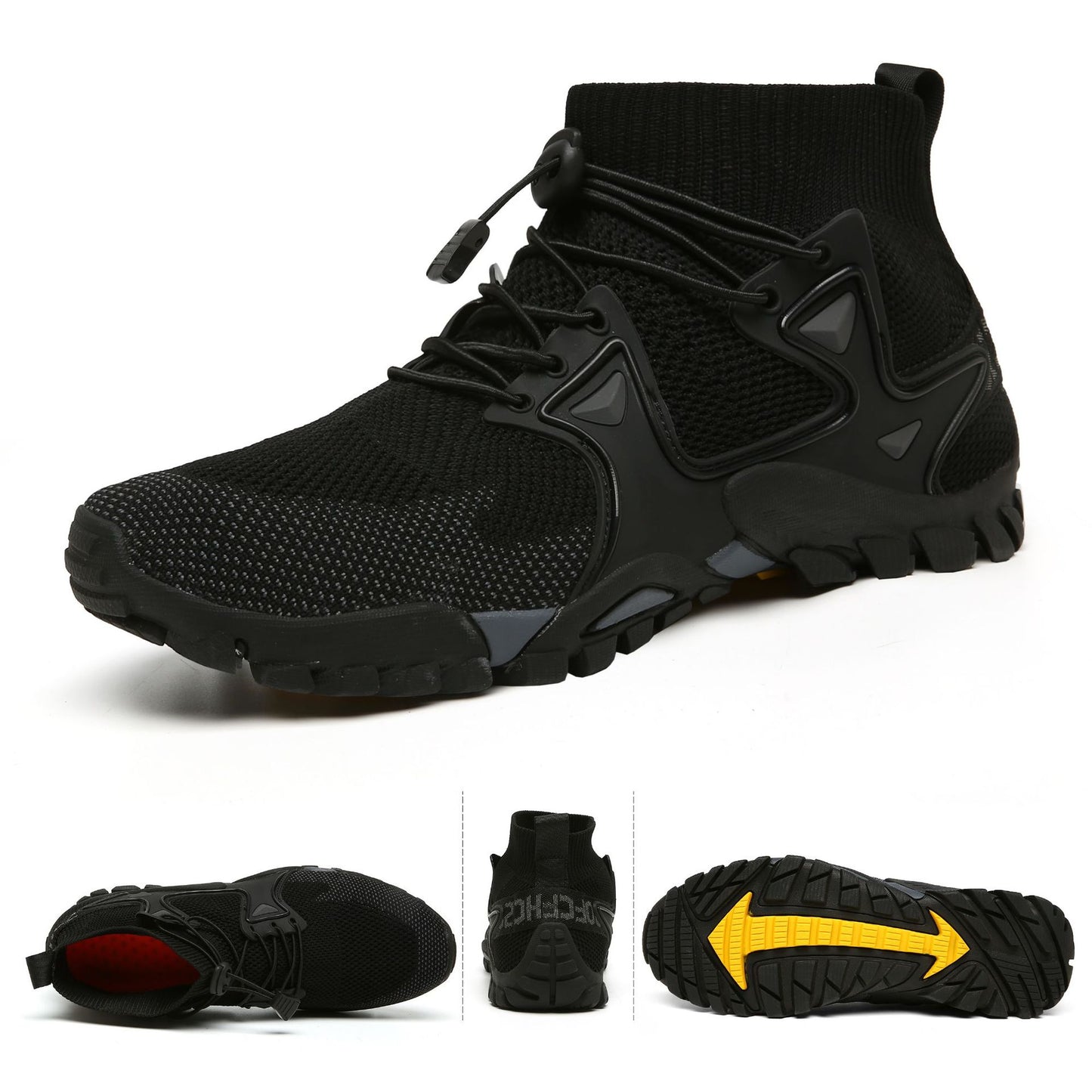 Outdoor hiking shoes, non-slip, breathable and wear-resistant, men's and women's cycling shoes, running shoes, outdoor fishing, camping, hiking and rock climbing shoes.