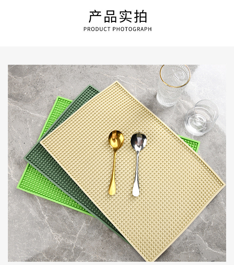 Factory direct sales bar mats non-slip mats desktop bar mats insulation bowl mats kitchen sink mats drain mats