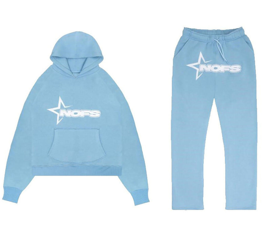 2024 Y2K new NOES hoodie set sweatshirt two-piece gothic punk rock clothing streetwear