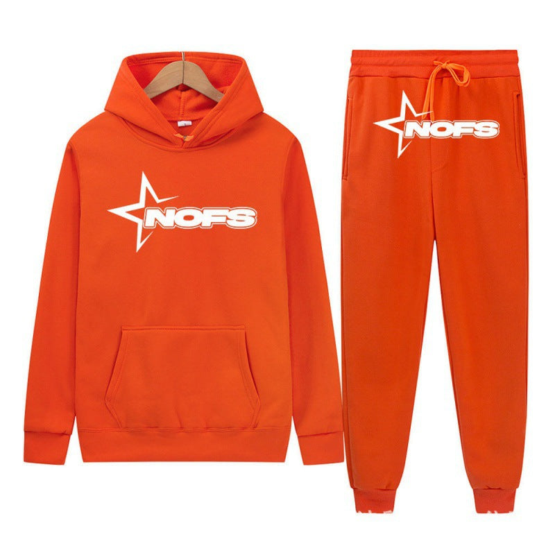 2024 Y2K new NOES hoodie set sweatshirt two-piece gothic punk rock clothing streetwear