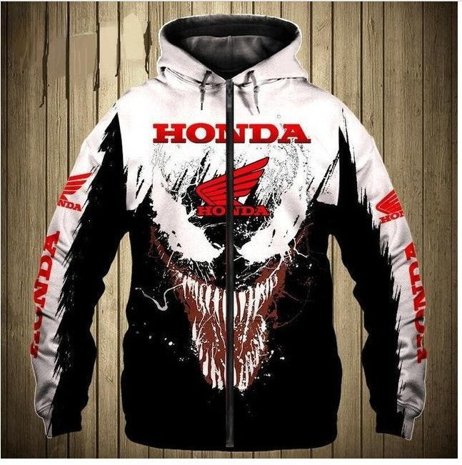 2023 New 3D Printed Sweater Amazon AliExpress Various Car Logo Sports Zipper Hooded Sweater Men