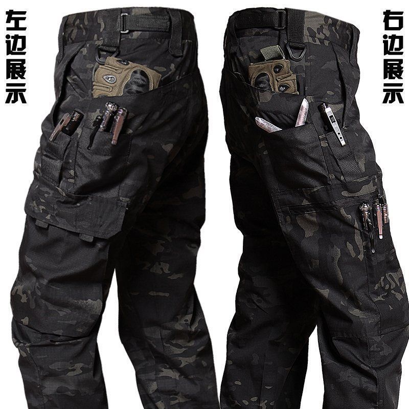Outdoor tactical wear-resistant functional waterproof overalls trousers multi-pocket American style spring and autumn men and women new