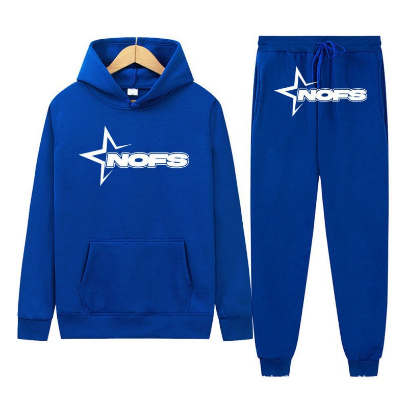 2024 Y2K new NOES hoodie set sweatshirt two-piece gothic punk rock clothing streetwear