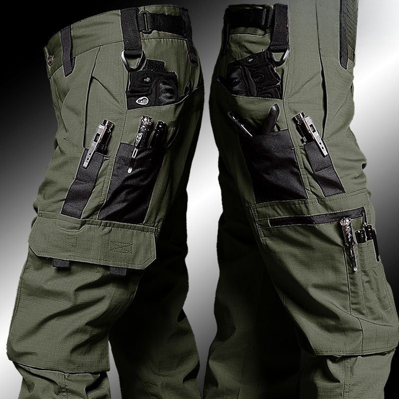 Outdoor tactical wear-resistant functional waterproof overalls trousers multi-pocket American style spring and autumn men and women new