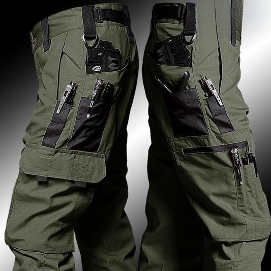 Outdoor tactical wear-resistant functional waterproof overalls trousers multi-pocket American style spring and autumn men and women new