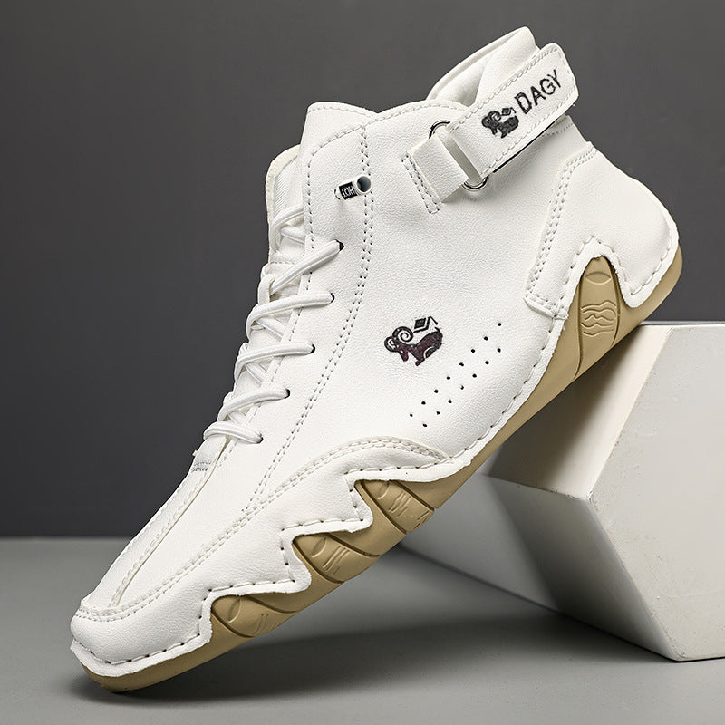 Didi Ram popular style men's shoes high-top cotton shoes men's casual shoes winter plus velvet thickened shoes Martin boots men's models