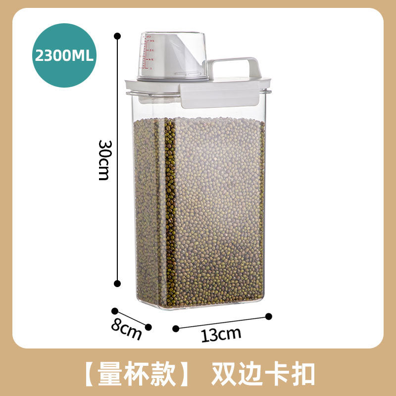 Household rice bucket sealed insect-proof and moisture-proof storage tank packing rice box flour bucket grain storage box cat and dog grain storage barrel