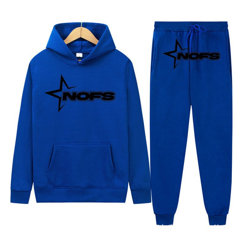 2024 Y2K new NOES hoodie set sweatshirt two-piece gothic punk rock clothing streetwear