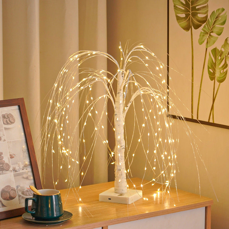 LED Christmas willow tree light party scene layout home decoration light birthday gift girls room tree light