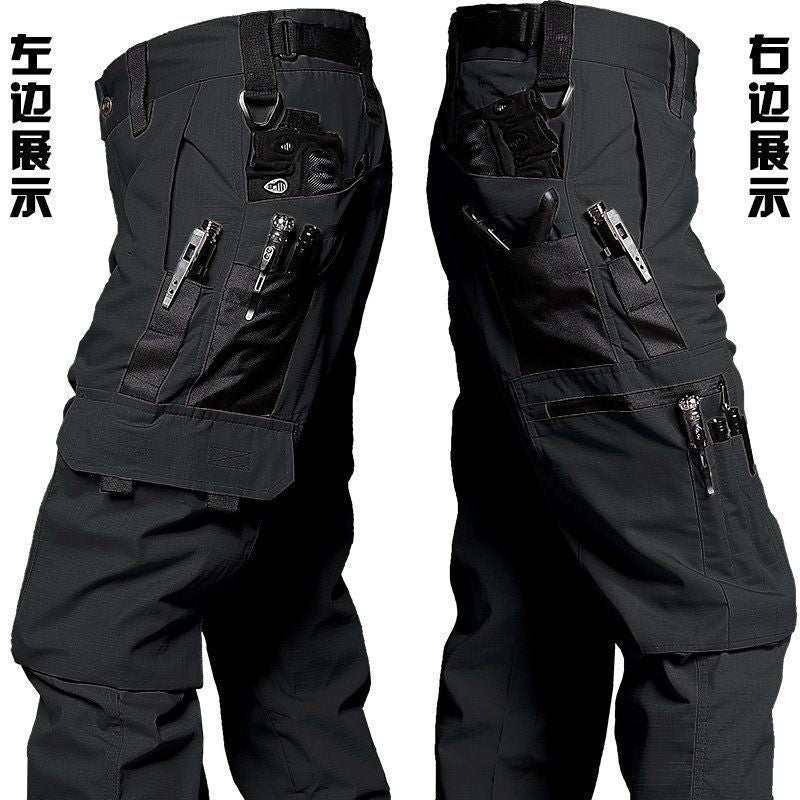 Outdoor tactical wear-resistant functional waterproof overalls trousers multi-pocket American style spring and autumn men and women new