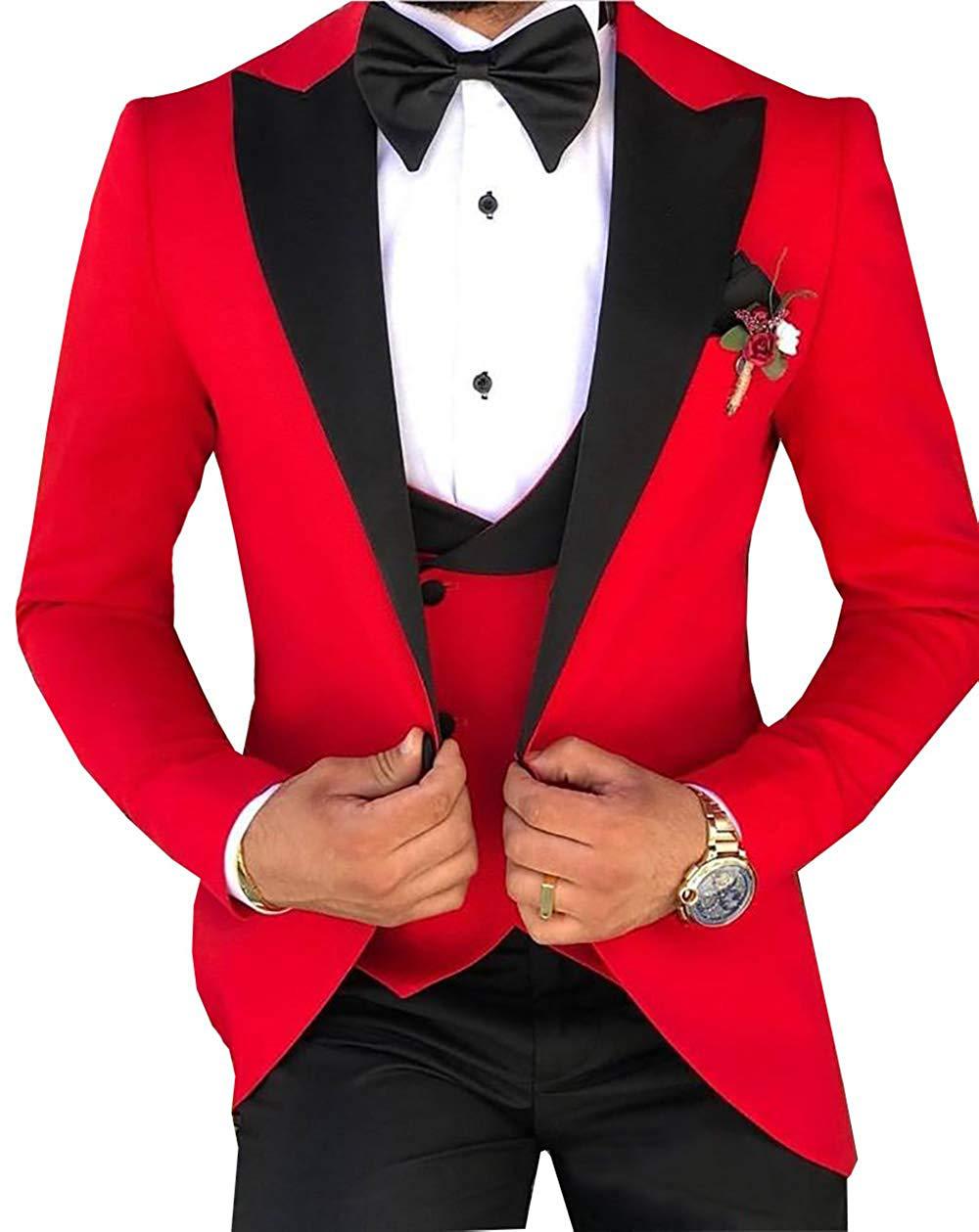 Cross-border Explosive Men's Suit Three-piece Suit Gun Barge Collar Wedding Suit Men's Suit One Drop Shipping Factory