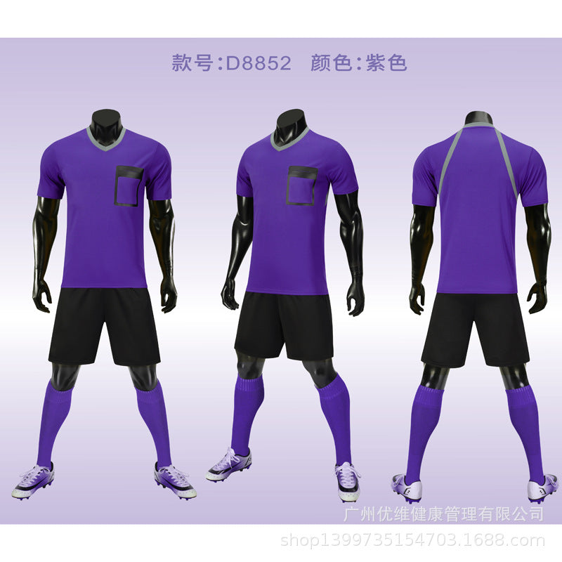 New football referee suits referees wear jerseys foreign trade football game training suits can print logo