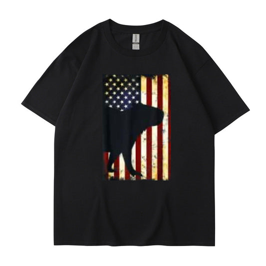 Cross-border foreign trade independent station spring and summer new fashion all-match loose male couple short-sleeved trendy T-shirt casual top