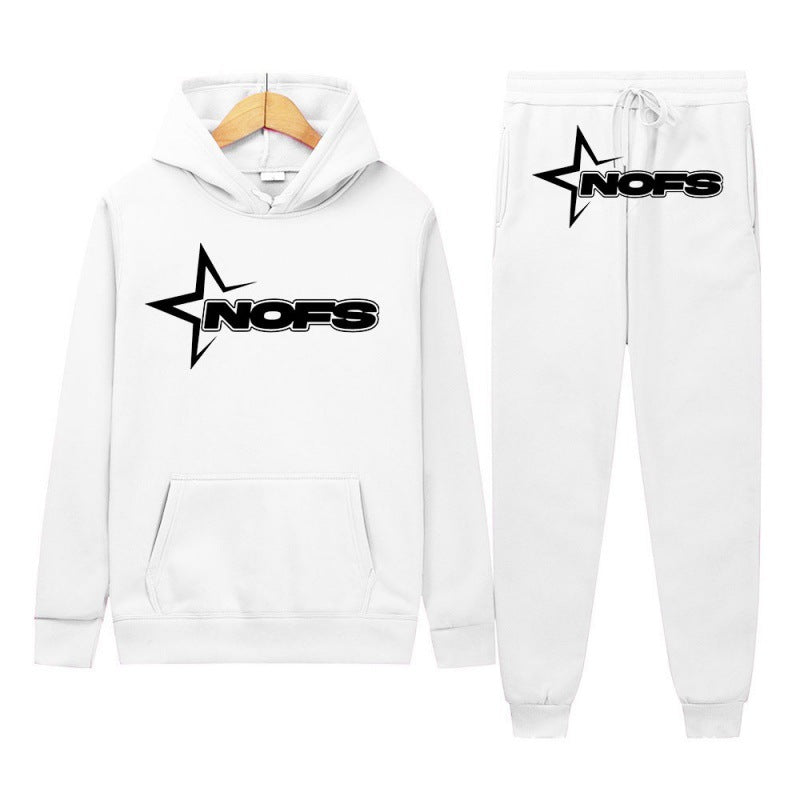 2024 Y2K new NOES hoodie set sweatshirt two-piece gothic punk rock clothing streetwear