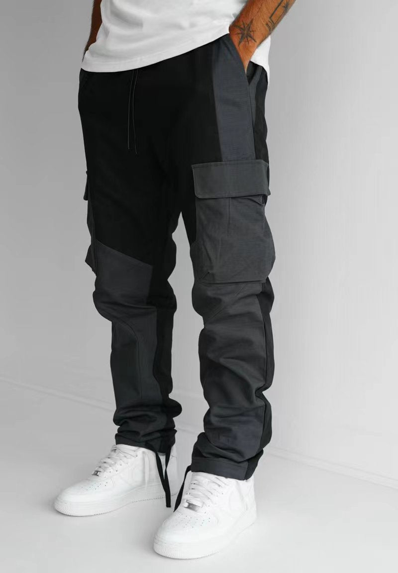 2023 foreign trade hot selling men's tooling three-dimensional bag casual sports pants