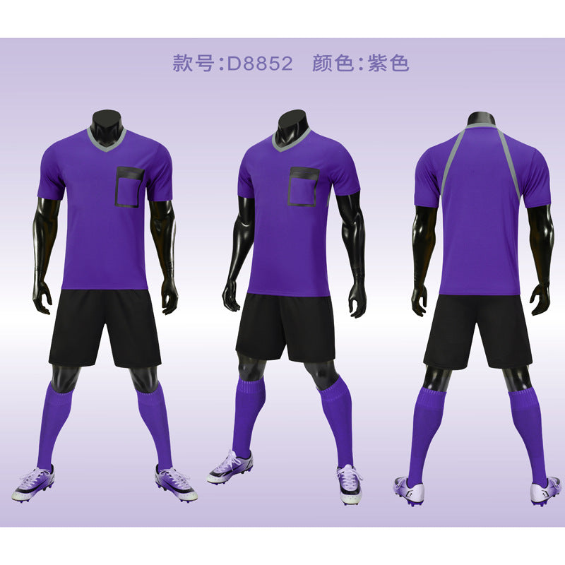 New football referee suits referees wear jerseys foreign trade football game training suits can print logo