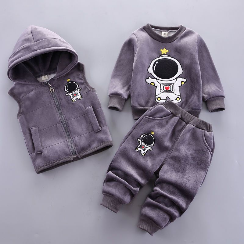 Children's clothing 2023 spring new children's clothing baby three-piece suit girls spring clothes spring boys suits