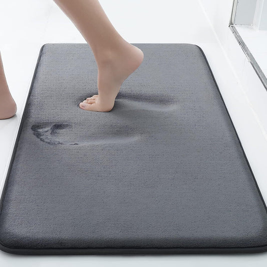 Cross-border Amazon popular memory foam flat floor mat bathroom door non-slip carpet bathroom absorbent floor mat