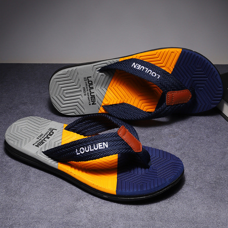 Summer new style flip flops men's slippers high-end outdoor non-slip slippers men's sandals flip flops casual men's sandals