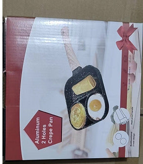 Cross-border new medical stone four-hole omelette pan pan non-stick steak breakfast burger frying pan foreign trade